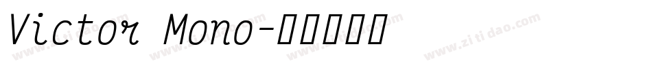 Victor Mono字体转换